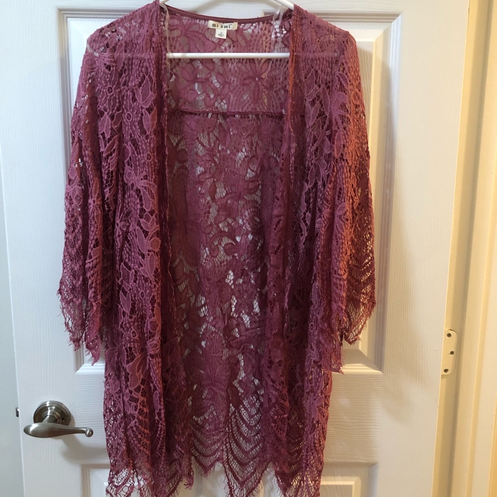 ⚡️BOGO free! ⚡️ Boho lace 3/4 sleeve cardigan